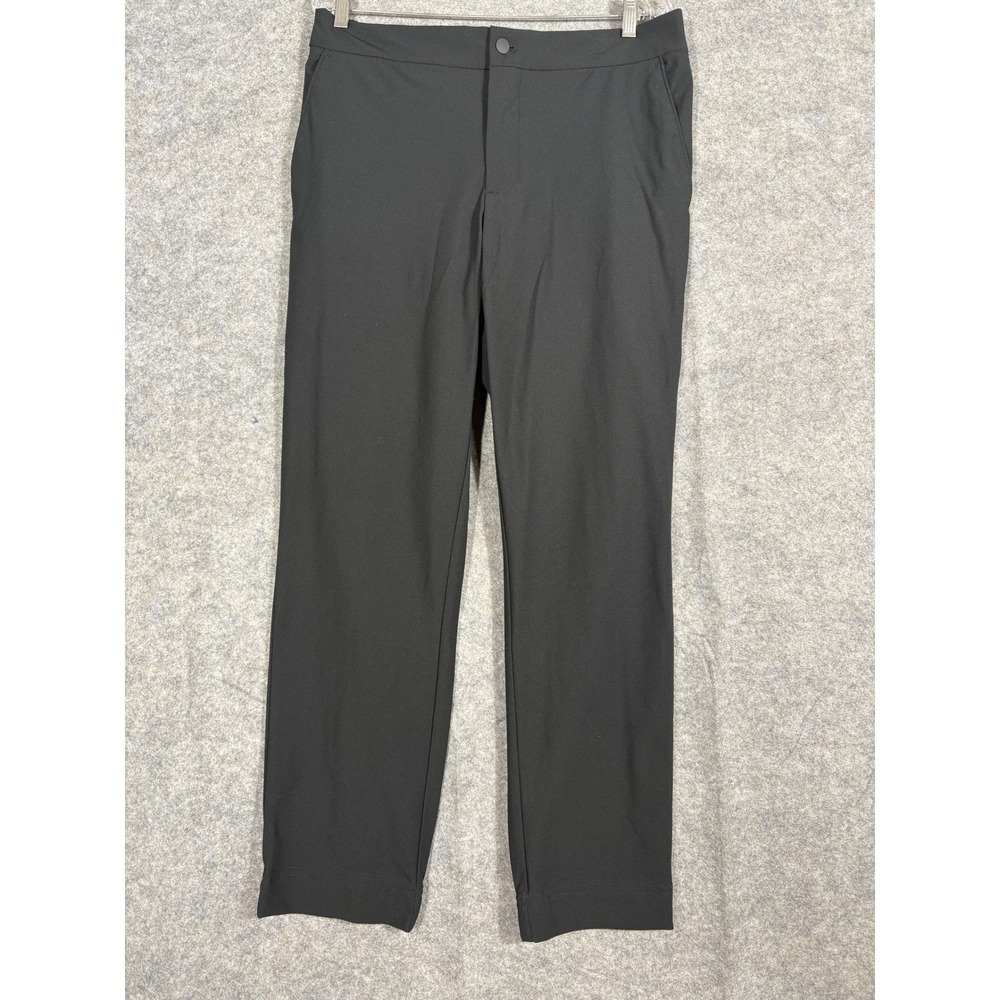 Van Heusen Men's Black Dress Pants Size 36x30‎ Flat Front Stretch Comfort